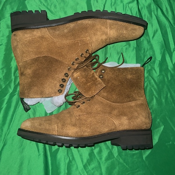 NIB Polo Ralph Lauren Bryson Brown Suede Lace-Up Boots size 13 - Picture 4 of 13